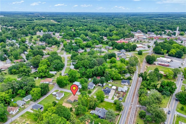 106 N St, Belton, SC 29627 - bird's eye view of a heavily wooded area