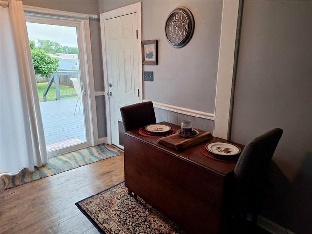 709 Ferry St, Anderson, SC 29626 - office area with wood finished floors