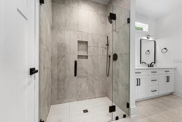 100 Plum Ct, Westminster, SC 29693 - full bathroom featuring vanity and a stall shower