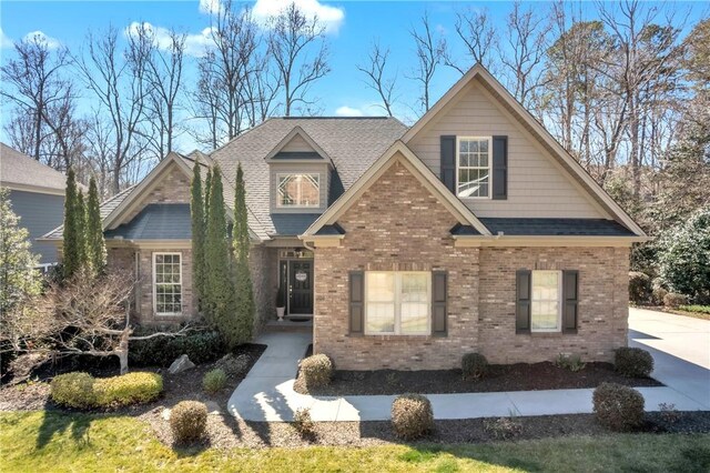 206 Waverly Hall Ln, Simpsonville, SC 29681 - craftsman house with brick siding and roof with shingles