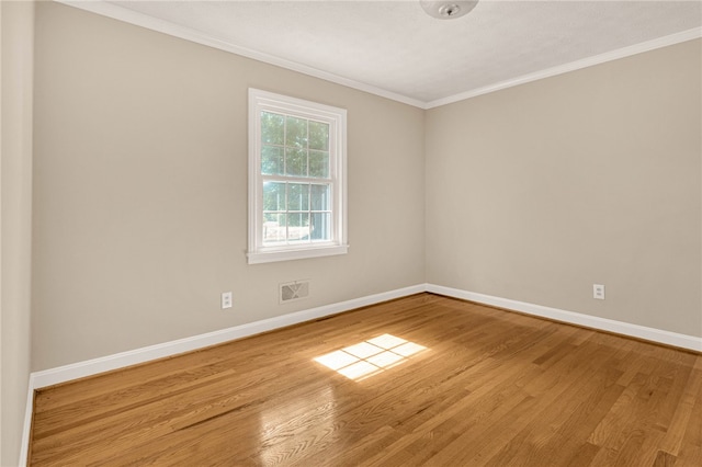 1142 Fox Squirrel Ridge Rd, Pickens, SC 29671 - empty room featuring wood finished floors, baseboards, and crown molding