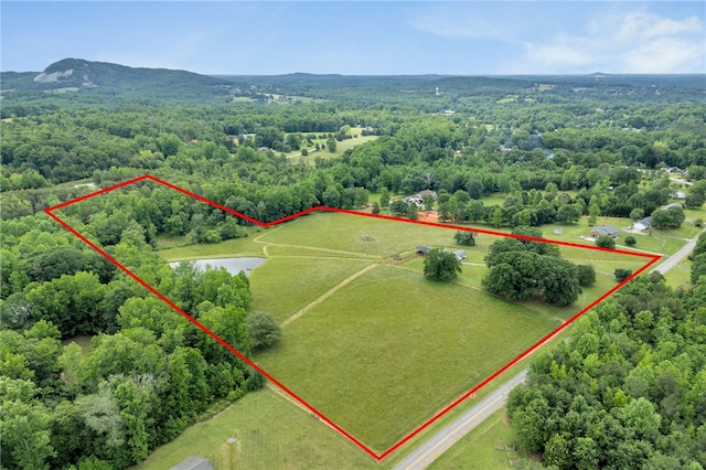 1142 Fox Squirrel Ridge Rd, Pickens, SC 29671 - view of property location with property parcel outlined and a heavily wooded area