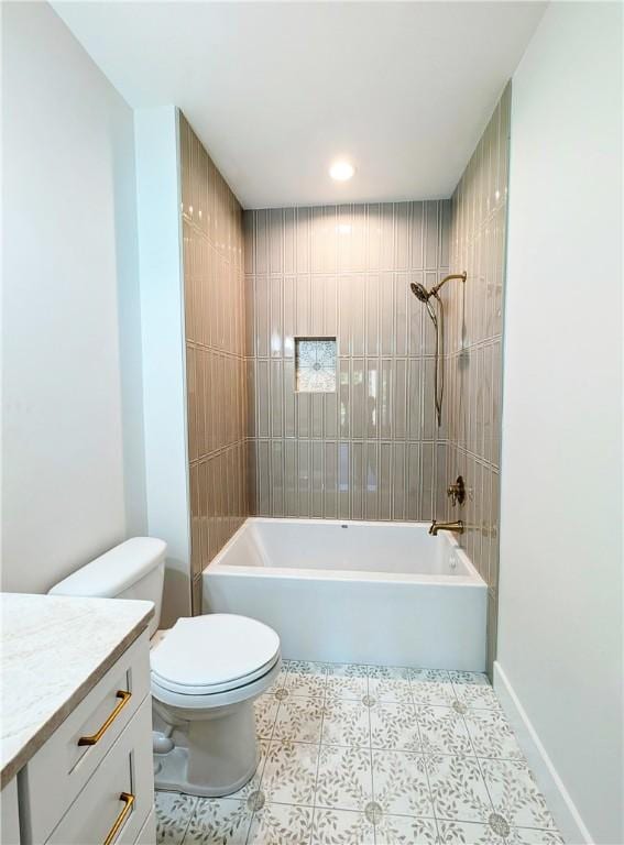 36 Pine Garden Way Dr, Salem, SC 29676 - full bathroom with vanity, shower / bath combination, and recessed lighting