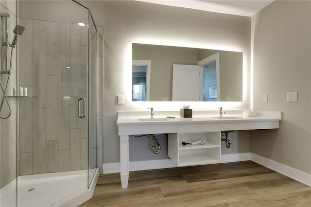 13500 Clemson Blvd Unit 3202, Seneca, SC 29678 - bathroom with a shower stall and wood finished floors