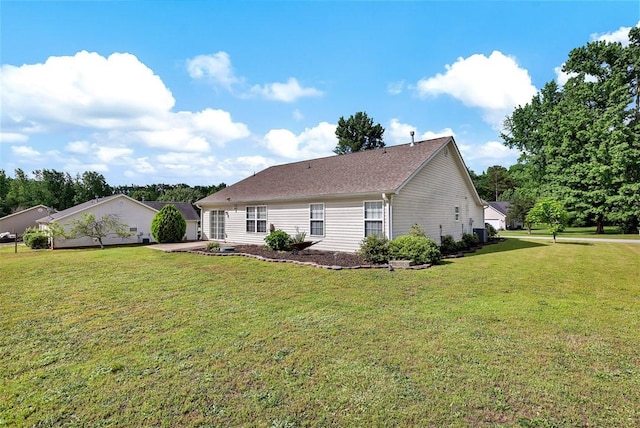 123 Stevens Ct, Williamston, SC 29697 - view of home's exterior with a yard and central air condition unit