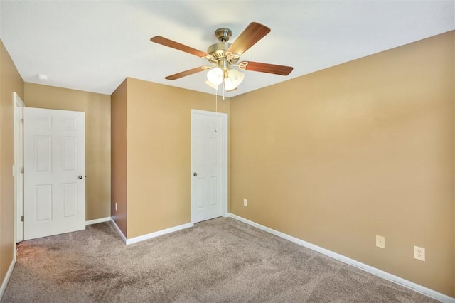 123 Stevens Ct, Williamston, SC 29697 - unfurnished bedroom with carpet flooring, baseboards, and ceiling fan