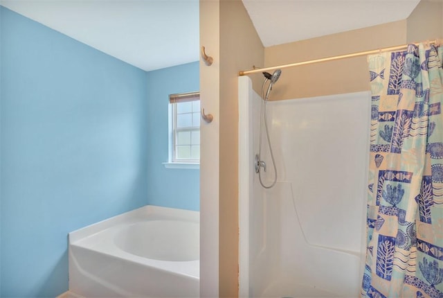 123 Stevens Ct, Williamston, SC 29697 - full bath featuring a bath and a shower with curtain