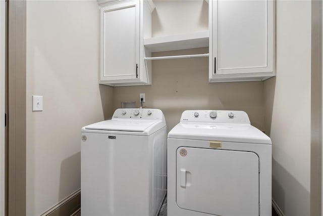 1104 Little River View Dr, Seneca, SC 29672 - washroom with washer and dryer and cabinet space