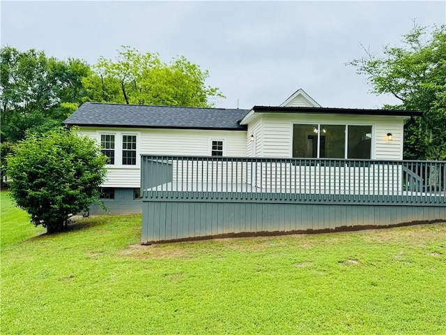 800 Holiday Dam Rd, Honea Path, SC 29654 - rear view of house with a deck and a yard