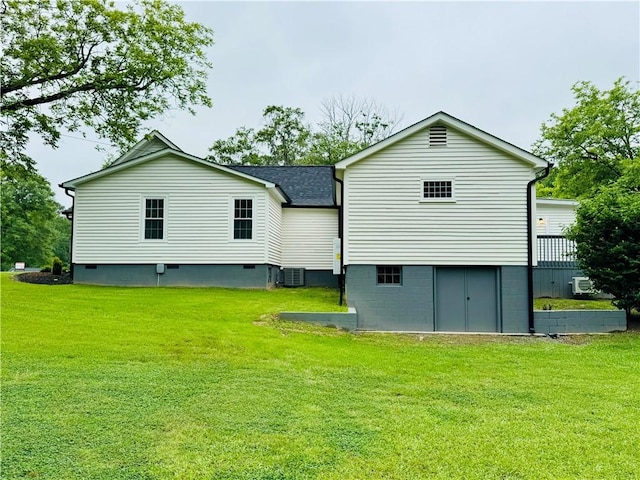 800 Holiday Dam Rd, Honea Path, SC 29654 - back of house featuring a yard, central air condition unit, and a shingled roof