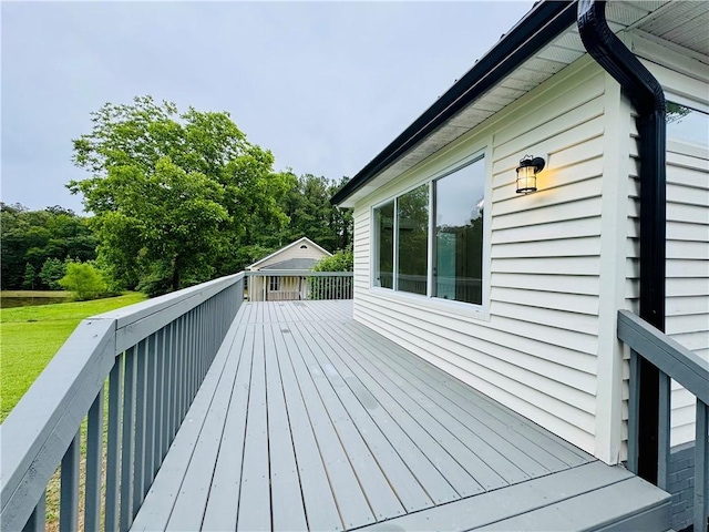 800 Holiday Dam Rd, Honea Path, SC 29654 - wooden terrace with a yard
