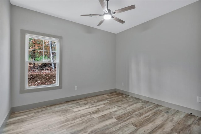 40 Pine Garden Way Dr, Salem, SC 29676 - empty room with wood finished floors, a ceiling fan, and baseboards