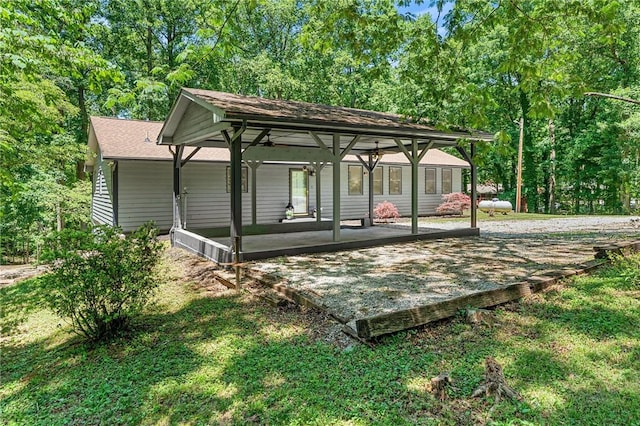 131 Shoreside Dr, Martin, GA 30557 - surrounding community with a patio area and a yard
