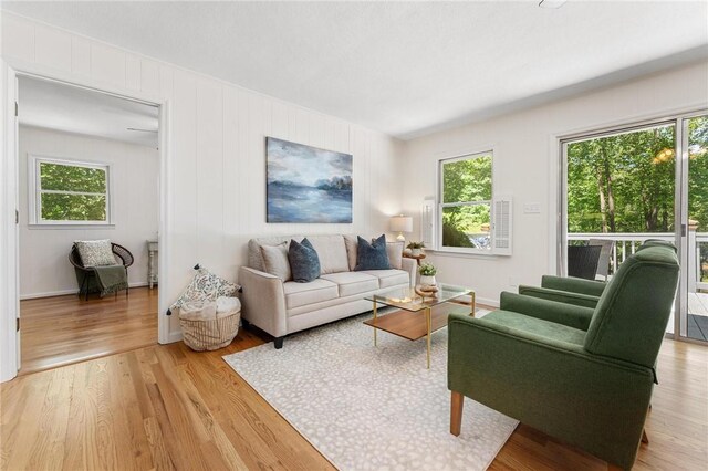 131 Shoreside Dr, Martin, GA 30557 - living area with light wood finished floors