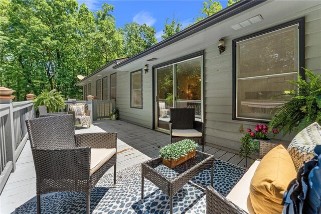131 Shoreside Dr, Martin, GA 30557 - deck featuring outdoor lounge area