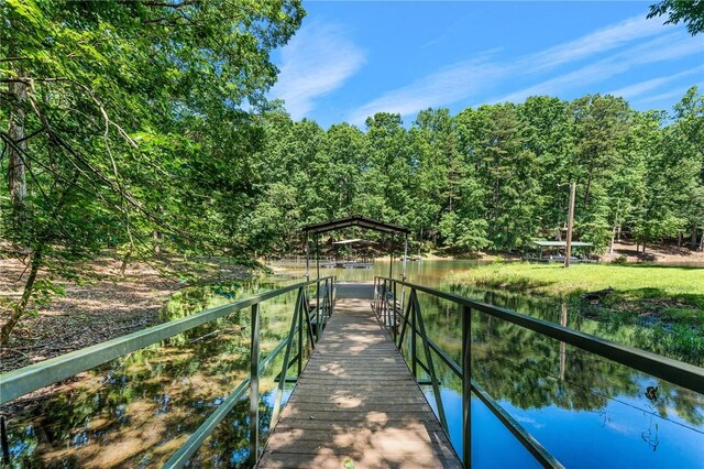 131 Shoreside Dr, Martin, GA 30557 - dock area with a gazebo