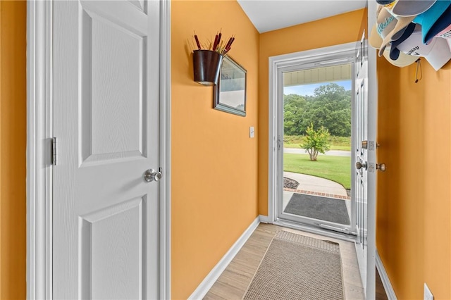 1014 Stoneham Cir, Anderson, SC 29626 - entryway with light wood finished floors and baseboards