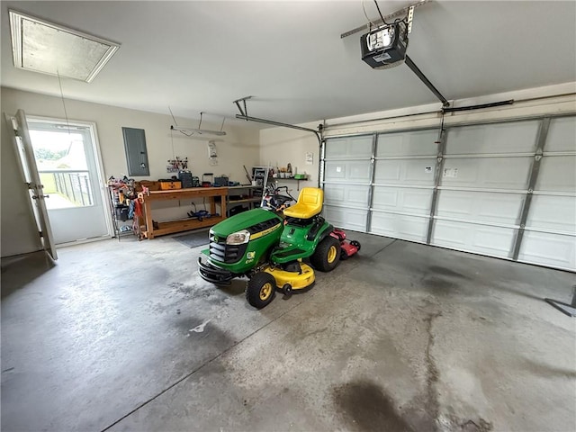 1014 Stoneham Cir, Anderson, SC 29626 - garage featuring a garage door opener and electric panel