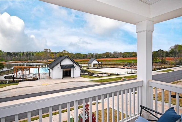 317 Encampment Blvd, Simpsonville, SC 29681 - balcony featuring a water view