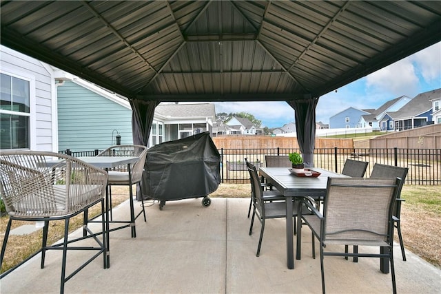 317 Encampment Blvd, Simpsonville, SC 29681 - view of patio featuring outdoor dining area, a gazebo, and area for grilling
