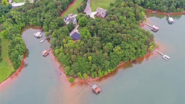 138 Grandview Ct, Hartwell, GA 30643 - bird's eye view of a large body of water and a tree filled landscape