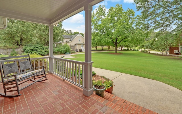 138 Grandview Ct, Hartwell, GA 30643 - covered porch featuring a yard