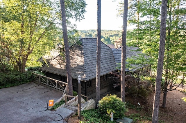 112 Orchard Cottage Way, Sunset, SC 29685 - view of side of property featuring a chimney
