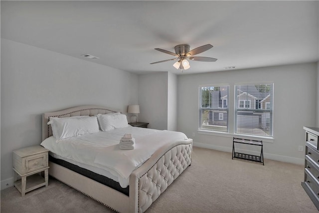 222 Grange Vally Ln, Central, SC 29630 - bedroom with light carpet, baseboards, and ceiling fan