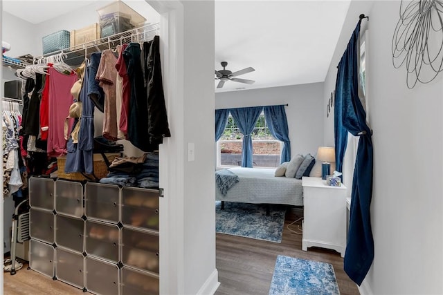 324 Sweetbriar Trl, Westminster, SC 29693 - walk in closet featuring wood finished floors and a ceiling fan