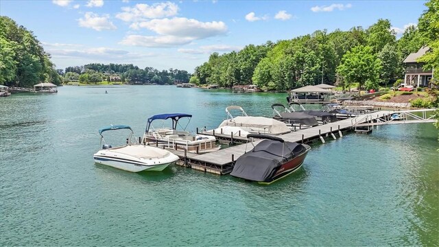704 Loran Pointe Cir, Seneca, SC 29672 - dock area featuring a water view