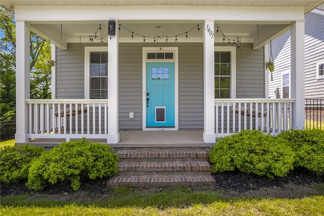 3401 Old Buncombe Rd, Greenville, SC 29617 - doorway to property with a porch