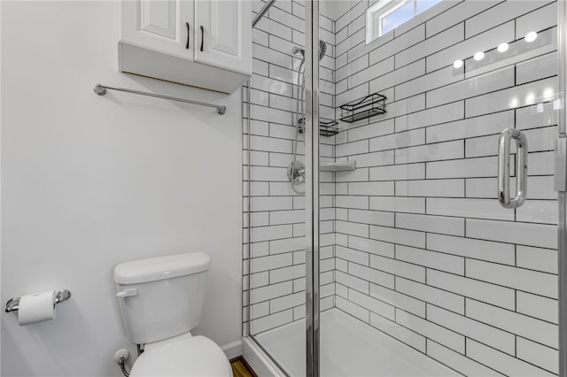 3401 Old Buncombe Rd, Greenville, SC 29617 - bathroom with a stall shower and toilet
