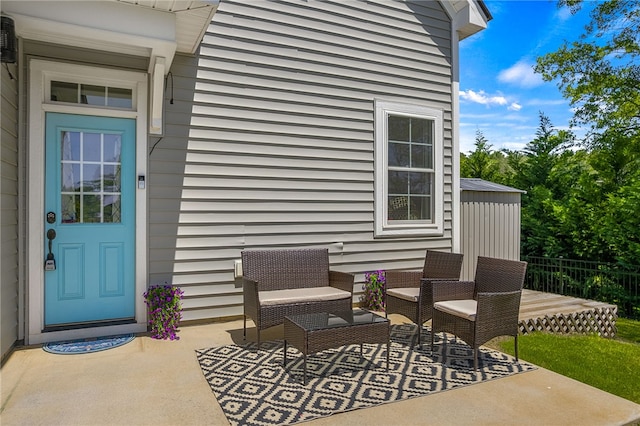 3401 Old Buncombe Rd, Greenville, SC 29617 - doorway to property with a patio area