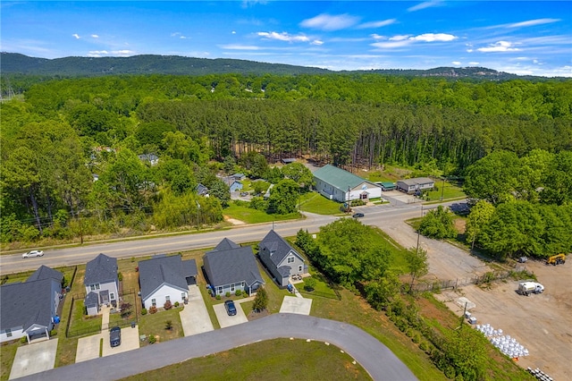 3401 Old Buncombe Rd, Greenville, SC 29617 - aerial view of property and surrounding area featuring a heavily wooded area and nearby suburban area