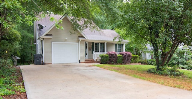 124 Grand Oak Cir, Pendleton, SC 29670 - view of front facade featuring covered porch, a garage, and concrete driveway