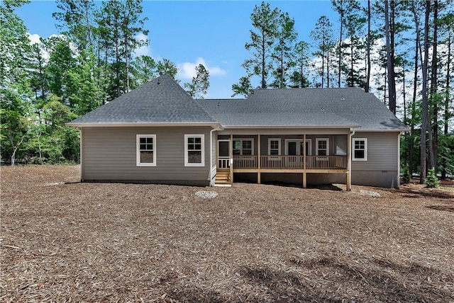 32 Pine Garden Way Dr, Salem, SC 29676 - back of house with roof with shingles, a deck, and crawl space