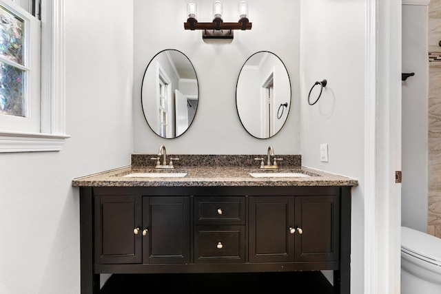 113 Woodhurst Dr, Hartwell, GA 30643 - bathroom with double vanity and toilet
