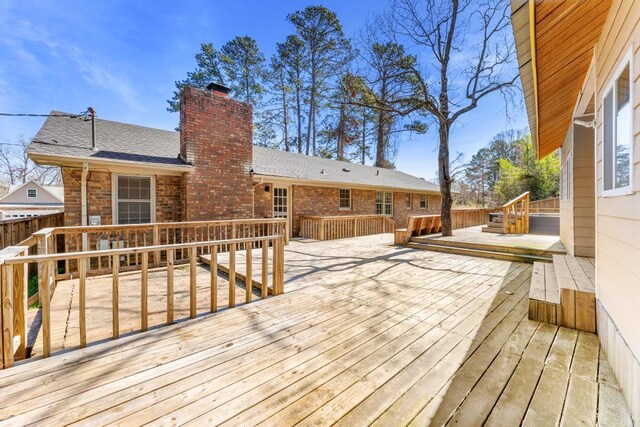 113 Woodhurst Dr, Hartwell, GA 30643 - view of wooden terrace
