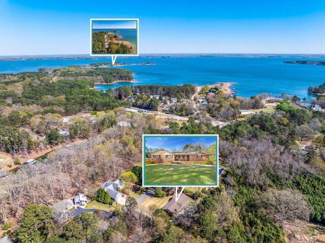 113 Woodhurst Dr, Hartwell, GA 30643 - view of property location featuring a nearby body of water and property boundaries highlighted