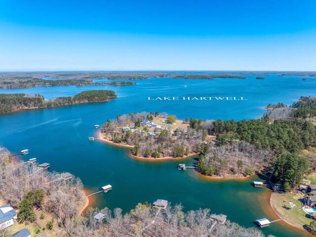 113 Woodhurst Dr, Hartwell, GA 30643 - aerial view of a large body of water