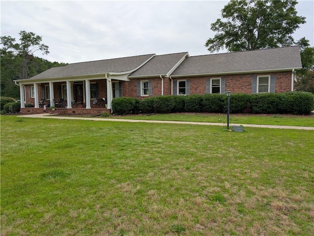 106 Emma Dr, Honea Path, SC 29654 - single story home with a front lawn and brick siding