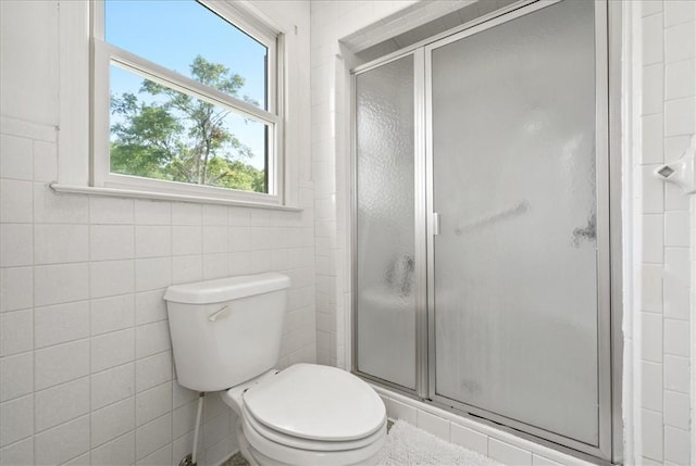 106 Emma Dr, Honea Path, SC 29654 - full bath featuring a shower stall and tile walls