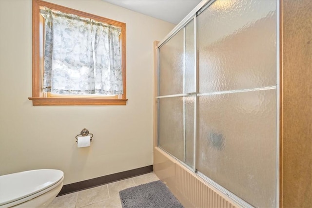 106 Emma Dr, Honea Path, SC 29654 - full bathroom featuring tile patterned floors and combined bath / shower with glass door