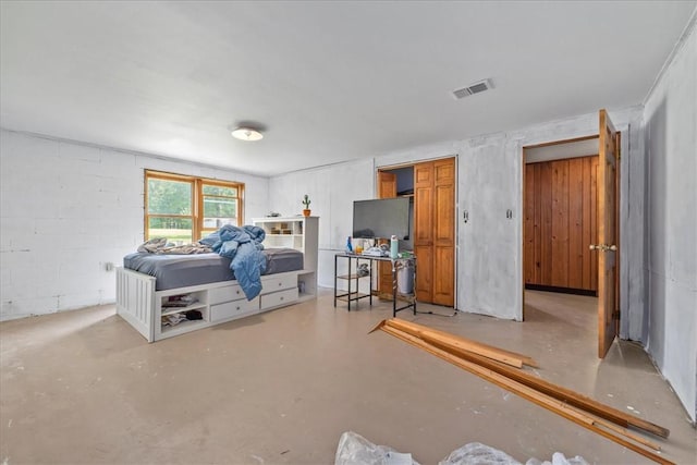 106 Emma Dr, Honea Path, SC 29654 - bedroom with concrete floors