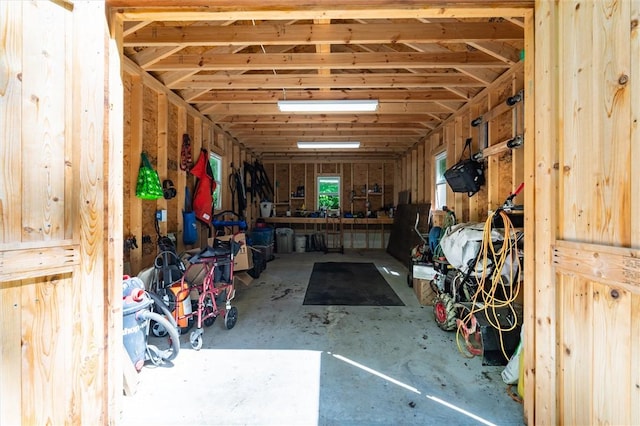 1457 Cheohee Valley Rd, Tamassee, SC 29686 - storage room featuring a garage