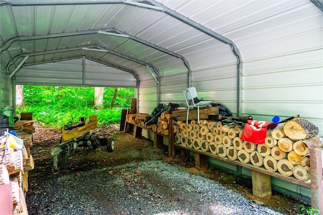 1457 Cheohee Valley Rd, Tamassee, SC 29686 - view of vehicle parking featuring a detached carport