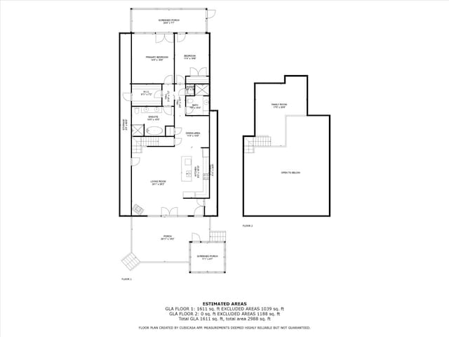 1457 Cheohee Valley Rd, Tamassee, SC 29686 - floor plan / room layout