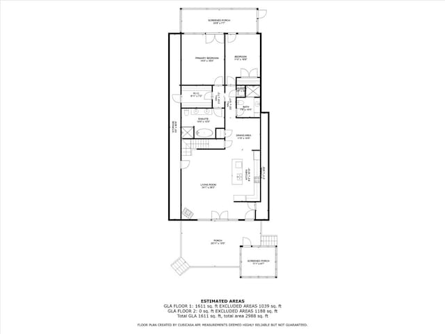 1457 Cheohee Valley Rd, Tamassee, SC 29686 - room layout