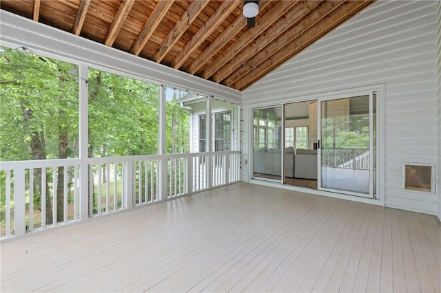 1029 Cross Creek Dr, Seneca, SC 29678 - unfurnished sunroom featuring vaulted ceiling