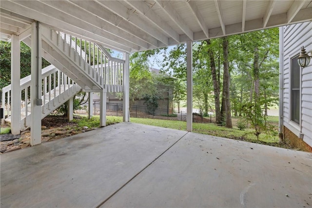 1029 Cross Creek Dr, Seneca, SC 29678 - view of patio / terrace featuring stairway